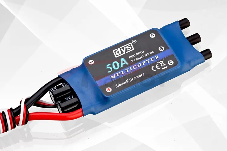 

50A MB30050 2-6S Speed Controller (Hobbywing Firmware) ESC for Multicopter (connector edition) | V2