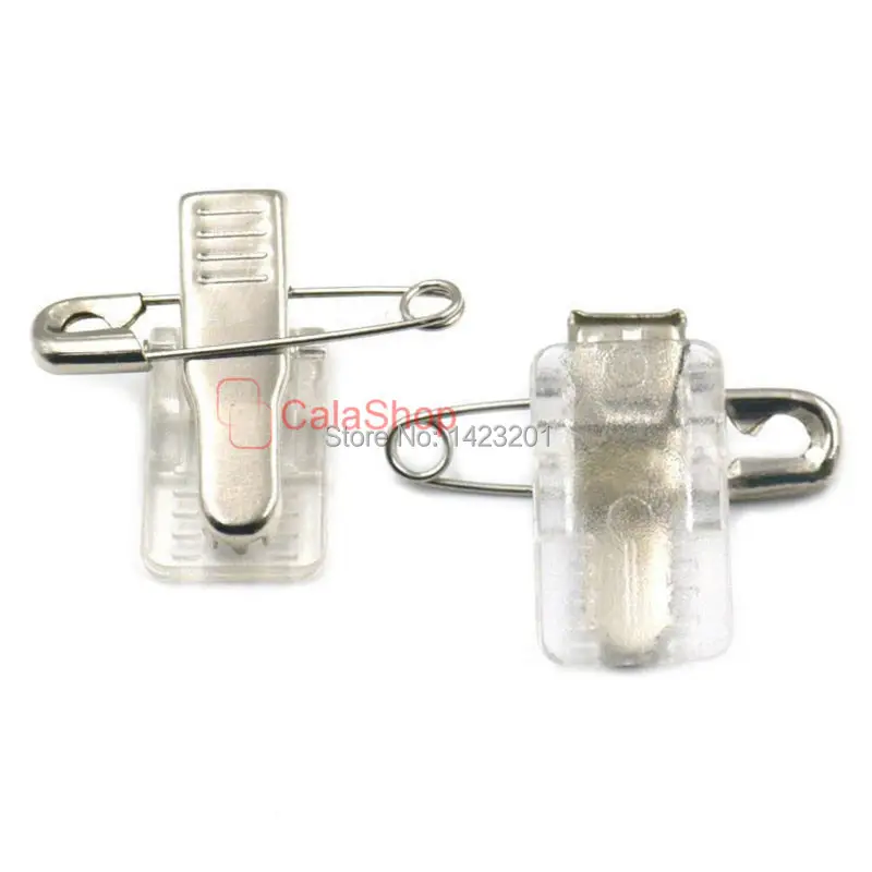 50 шт./лот держатели для значков броши булавка зажим фиксации имени