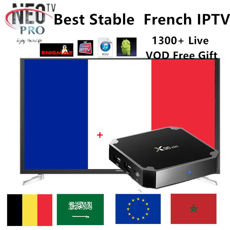 Neo tv pro French M3U Ip подписка Live VOD фильмы каналы французский арабский английский