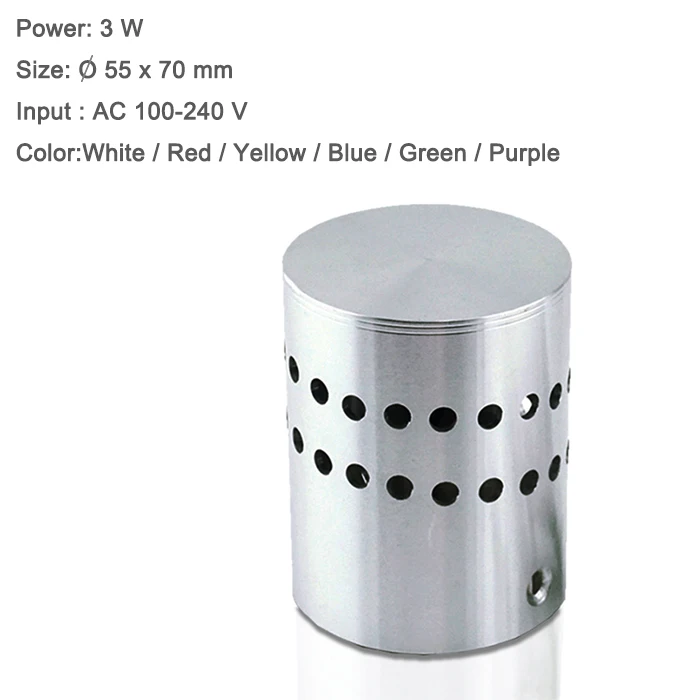 Светодиодный настенный светильник для помещений 3 Вт точечный светодиодный