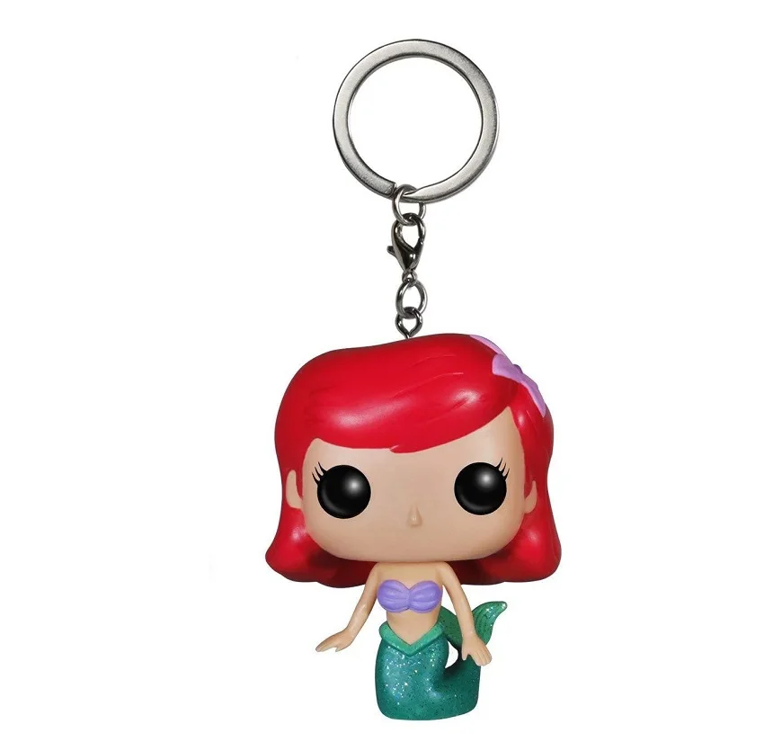 ariel 50 шт./компл. брелок игрушка чудо-женщина Сейлор Мун очень странные дела Чаки baymax Dragon Ball Наруто-куклы - Цвет: ariel