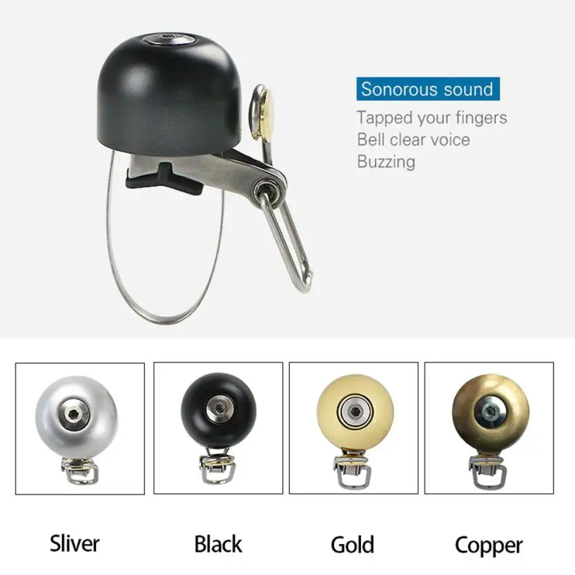 For Safety Cycling Handlebar Copperl Ring Bike Bell Horn Sound Alarm Bicycle Accessory Outdoor Protective Rings 0719 | Спорт и
