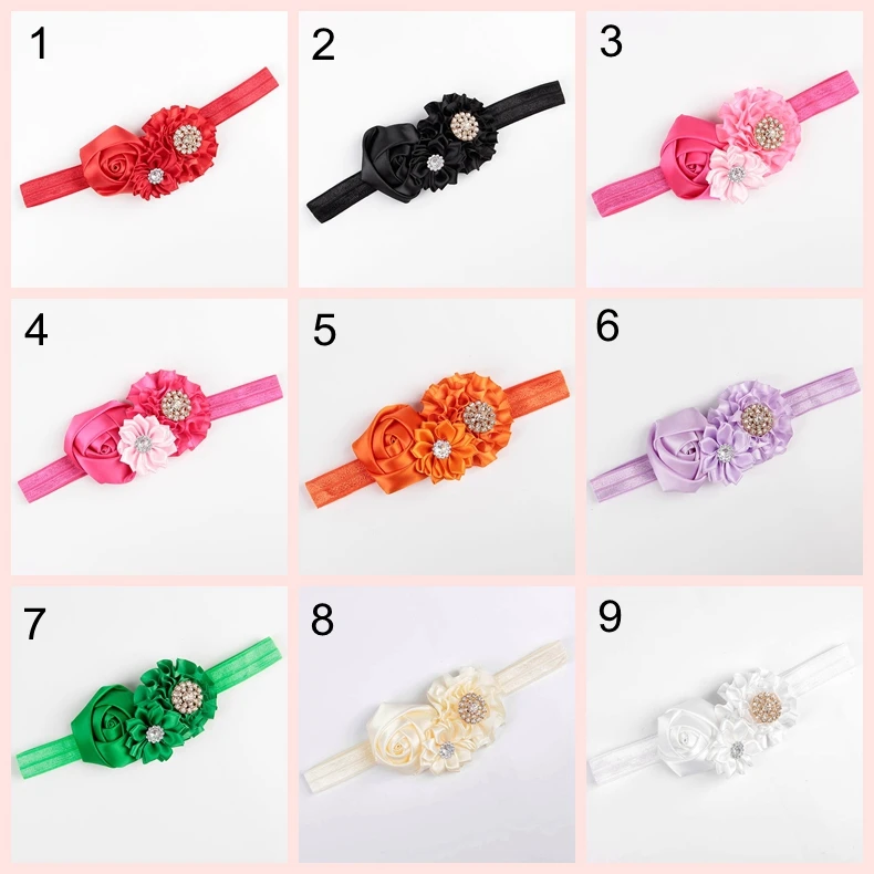 10 шт./лот модные аксессуары для волос маленьких девочек повязка на голову со