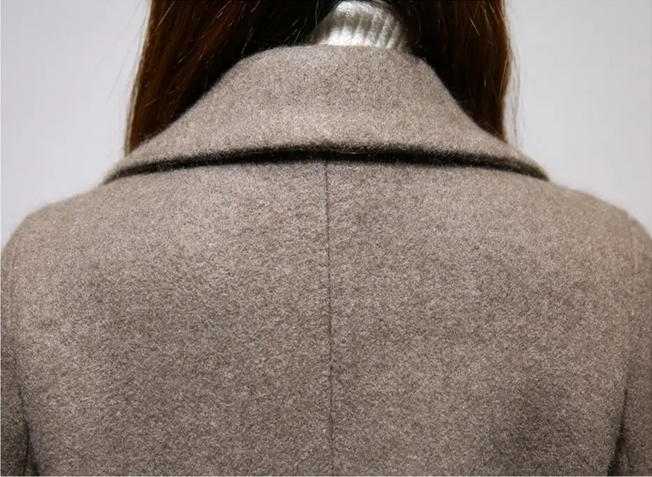 Осенне-зимние шерстяные пальто Высококачественная зимняя куртка женское