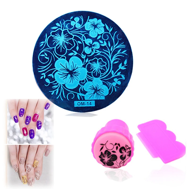 60 дизайнов набор штампов для дизайна ногтей круглая нержавеющая сталь сделай сам