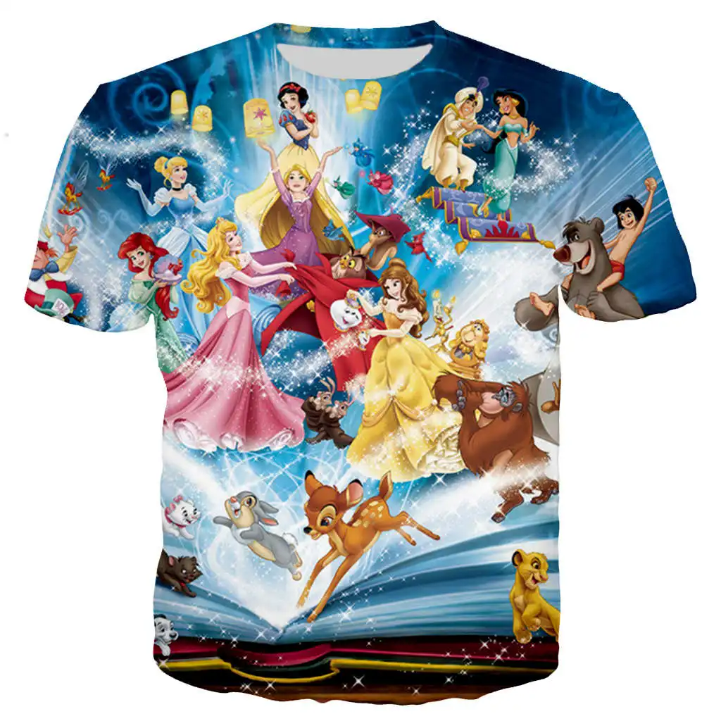 02 New arrive The lion simba/ princess series 3D print men women fashion cool t shirt/hoodies/sweatshirts/vest/ tops dropshipping - Цвет: 02