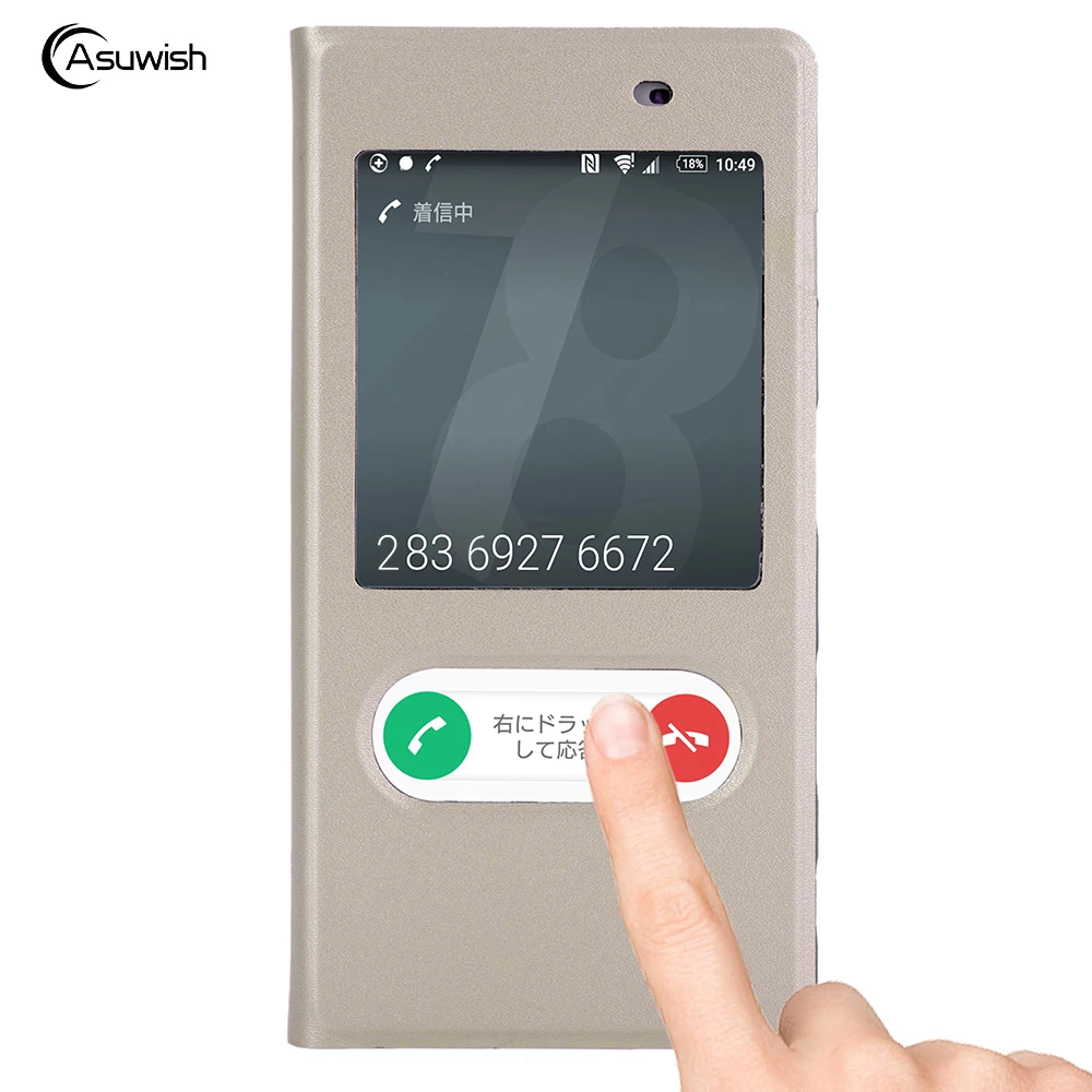 Кожаный чехол с откидной крышкой для Sony Xperia Z5 Z 5 E6603 E6653 Dual E6683 E6633 2 дюйма телефона