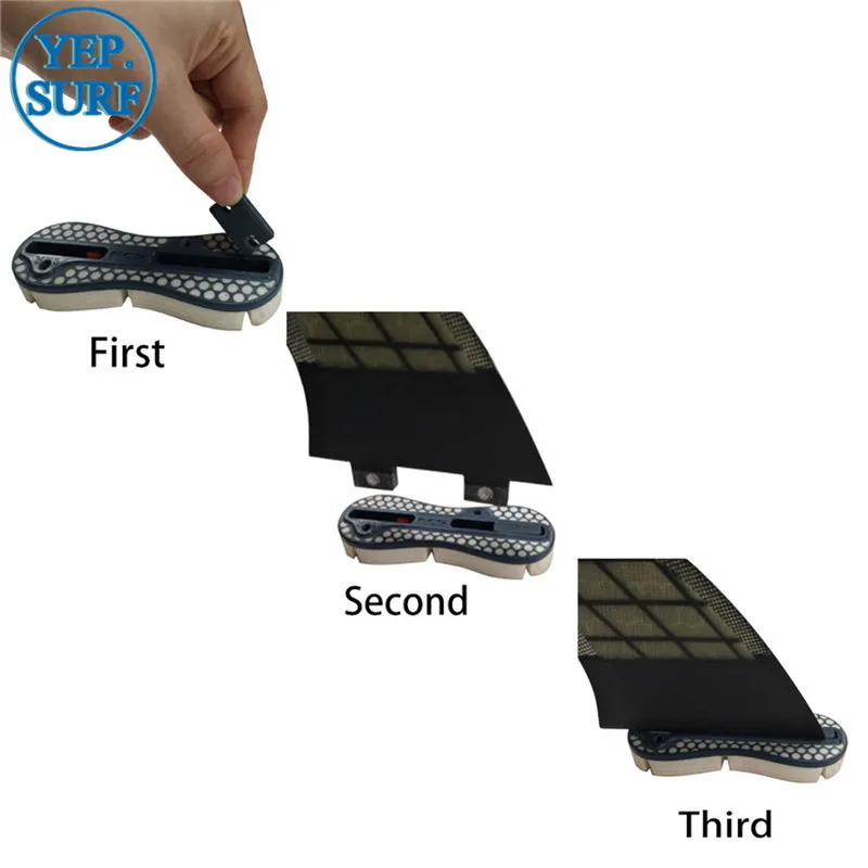 

Surf FCS II Compatibility Kit Tab Infill Kit FCSII tab infill kit for FCS 1 in FCS II fin box 5pcs PMS426c silicone inserts 10