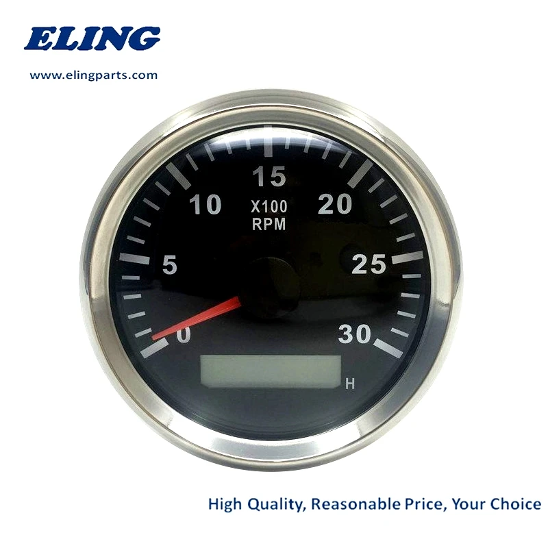 Новый Тахометр 3 8K RPM Счетчик оборотов с часовым счетчиком 85 мм бензиновый дизель