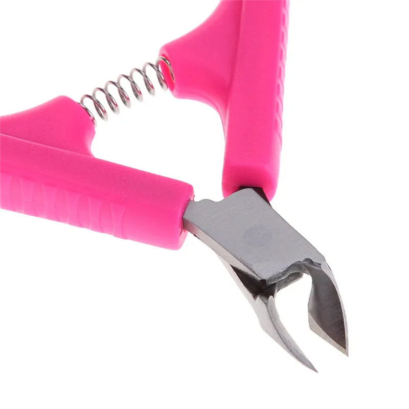 1 шт. дизайн ногтей красная нержавеющая сталь для маникюра кутикулы резак Кусачки