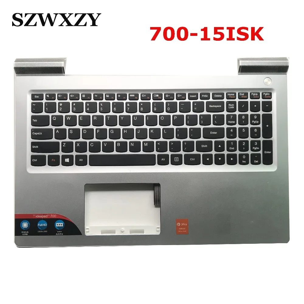 Для Lenovo 700-15ISK Клавиатура для ноутбука Подставка рук рамка Крышка макет США