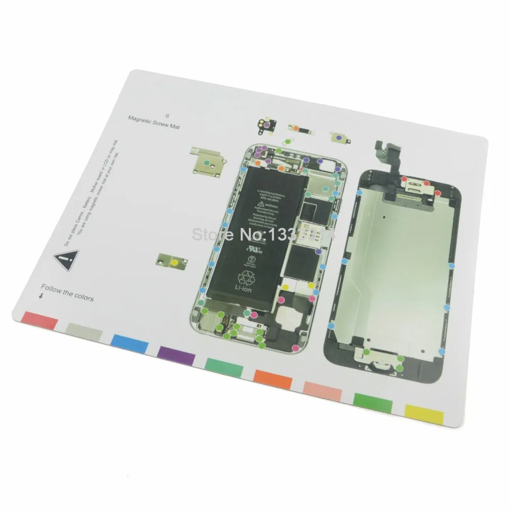 IRepair вы Магнитный винт коврик Ремонтная накладка для iPhone 7 7Plus 6 6s Plus 5 5S ЖК экран