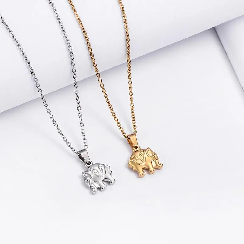ZFVB 2018 Новое милое колье с кулоном в форме слона для женщин ювелирные изделия из