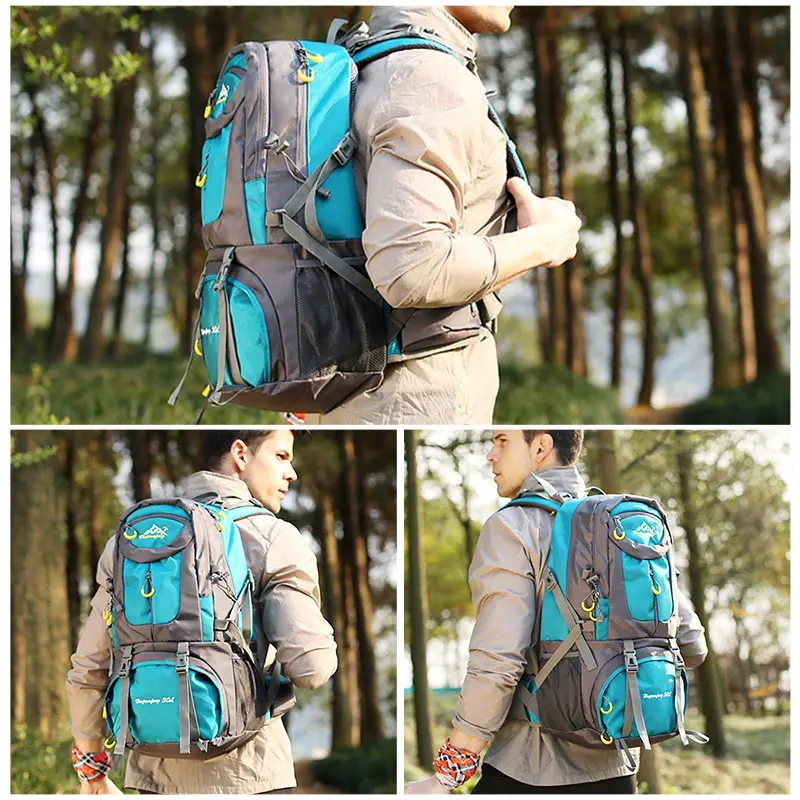 

50L Capacity Men Army Military Tactical Large Backpack Waterproof Outdoor Sport Hiking Camping Hunting 3D Rucksack Bags For Men