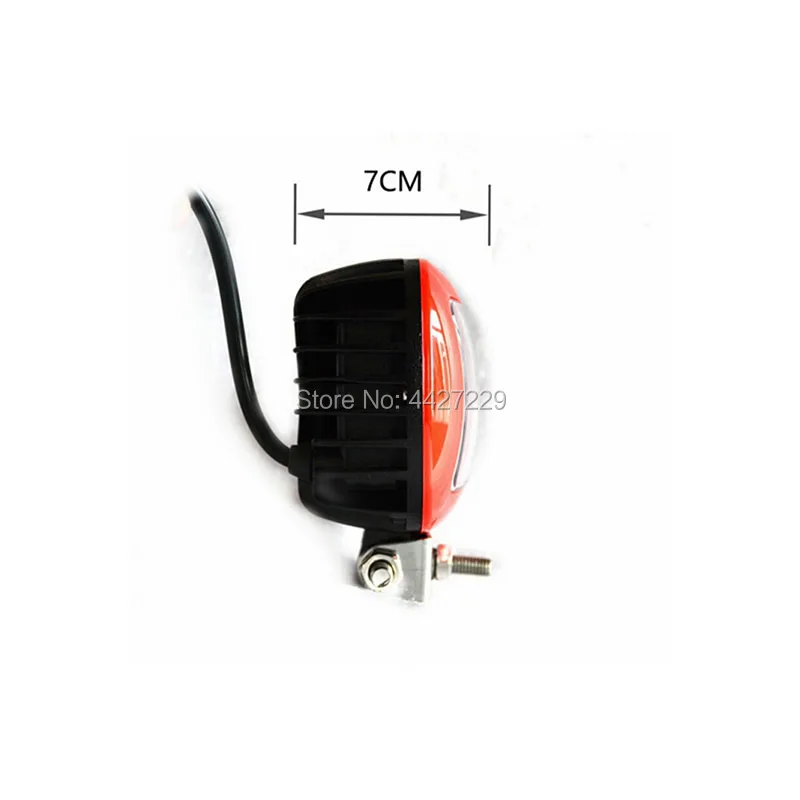 2pcs/lot 30W Super Bright Black Red Round Square LED Work Light For Car SUV BUS Van Offroad 4*4 12V DC Handlamp Working | Автомобили и