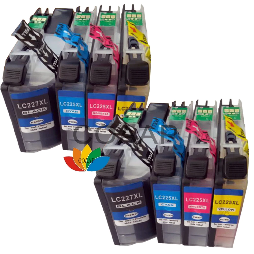 

8 XL Ink for Compatible Brother LC225 LC227 DCP-J4120 MFC-J4420DW J4620DW J4625DW J5320DW J5620DW J5625DW J5720DW
