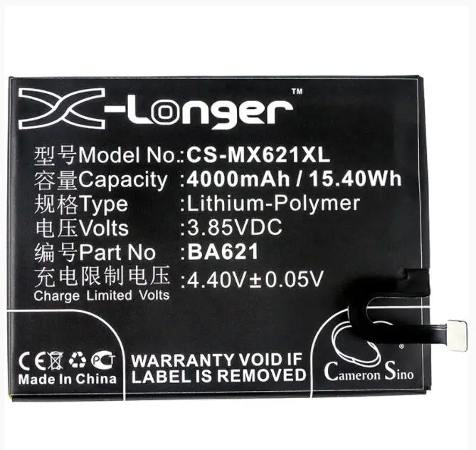 Cameron sino 4000 мАч аккумулятор для MEILAN Note 5 для MEIZU M5 Note M5 Note Dual SIM M5 Note Dual SIM TD-LTE M621C M621M