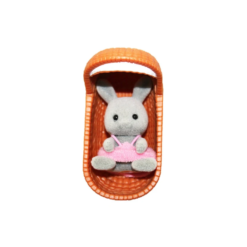 Sylvanian Family набор кроликов и колыбели кукольный домик пушистые игрушки фигурки