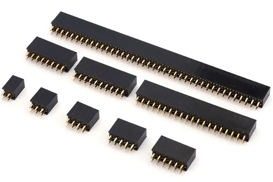 5 шт. x 2 54 мм двухрядный прямой штырьковый разъем PCB коннектор 2x