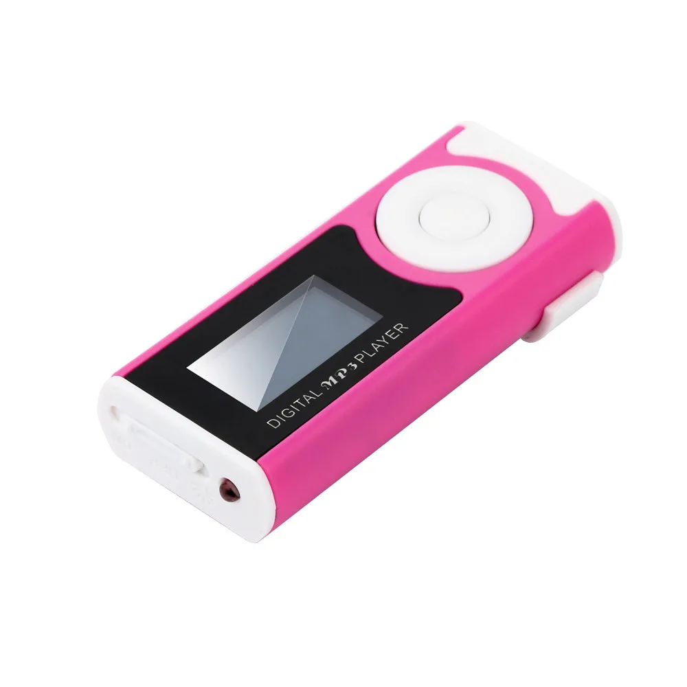 Мини-usb клип, ЖК-экран, MP3-плеер, медиаплеер, поддерживает 8 ГБ, Micro SD, для музыкального плеера, медиаплеер 2,04# M09
