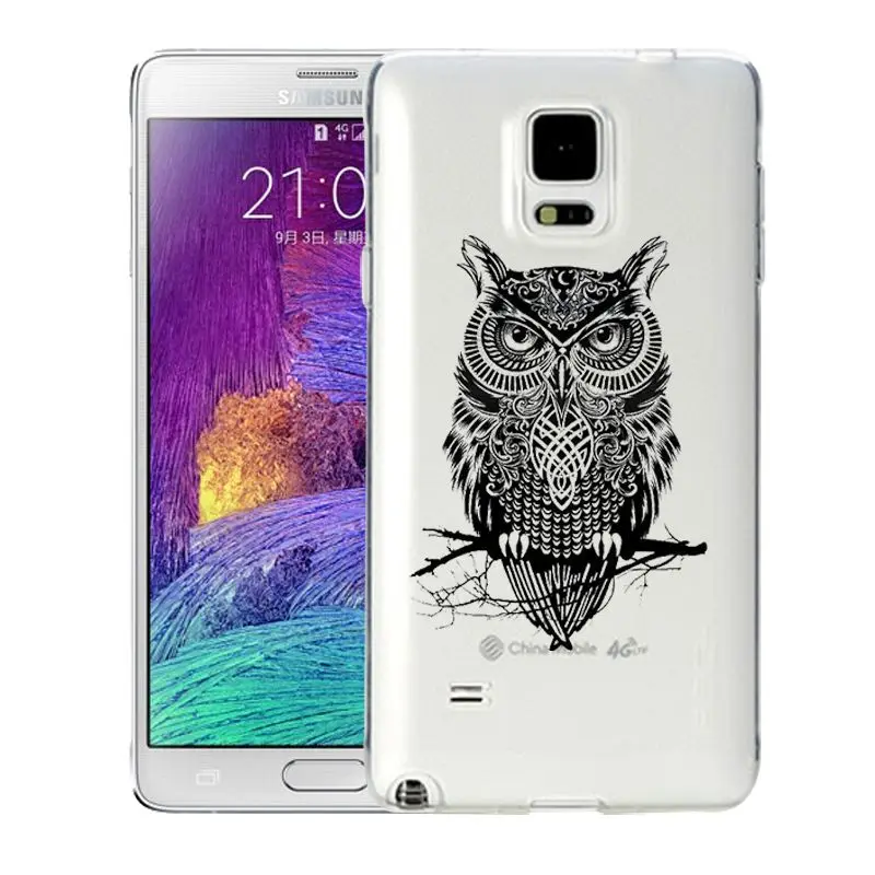Qmswei ТПУ мягкий чехол для телефона samsung S8 s6 s7 edge s4 s5 s3 C5 C9 note3 note4 note5 ясно Олень Cat Орел