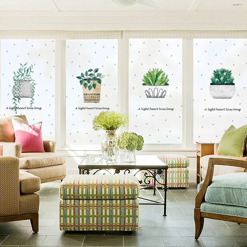 Бесплатный размер на заказ декоративная витражная Пленка Конфиденциальности