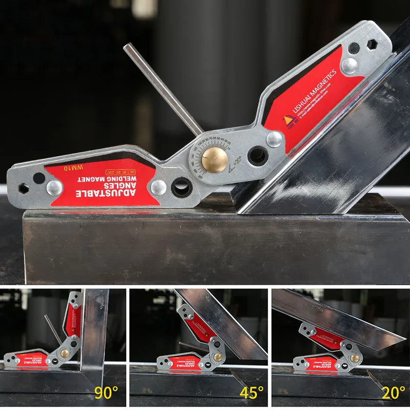 ALLSOME 20 200 градусов Регулируемый угловой сварочный магнит/Неодимовый магнит зажим
