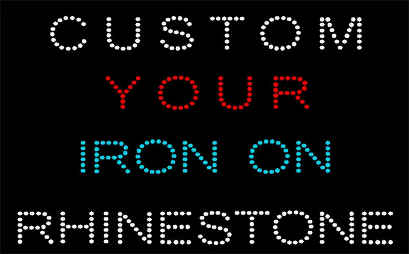 Изготовление на заказ ваших Стразы для переноса утюга одежды|rhinestone iron on