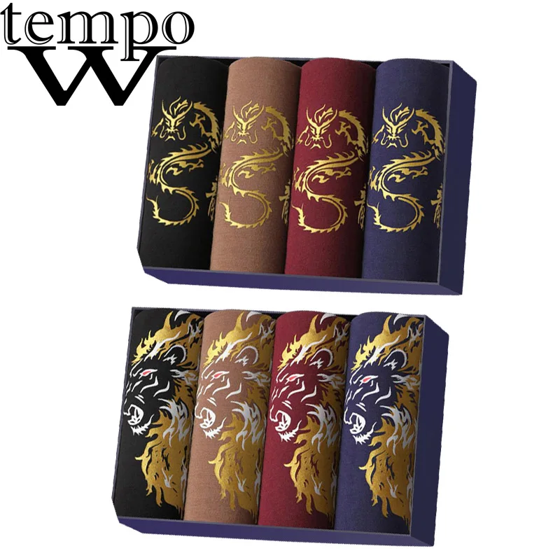 

WTEMPO 8 pcs/lot Men's Underwear Boxers Homme Slip Calzoncillos Underpants Man Panties Boxershorts Hombre Marca Jdren Cuecas