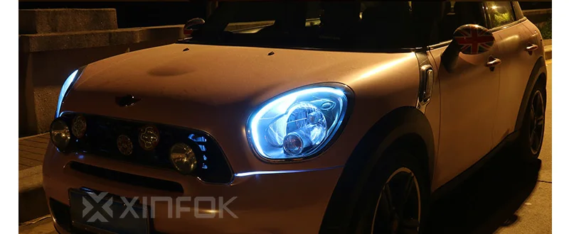 Водонепроницаемый последовательный поток сигнала поворота автомобиля СИД DRL Белый Красный лед-синий дневной свет дневные ходовые огни