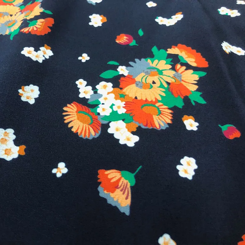 Новинка 2019 ткань из натурального шелка с цифровой печатью шелковая