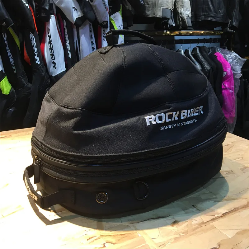 Breathable Motorcycle Helmet bag dain motorcycle tail luggage backseat for full face helmet With fan deodorant |