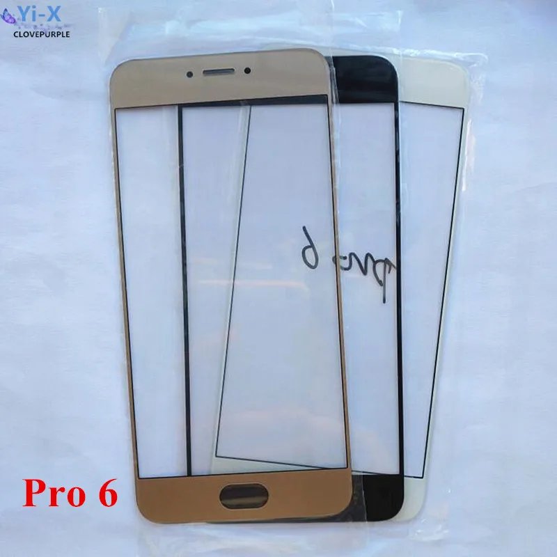 1 шт. для Meizu MX6 / Pro 6 внешняя стеклянная линза Переднее стекло детали для замены