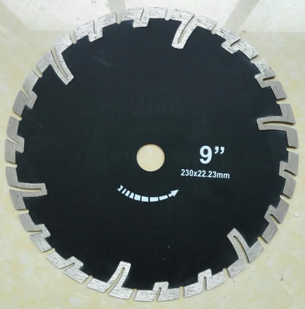 

9" 230mm Deep Drop Diamond Segmented Saw Blade for Cutting Granite and Marble