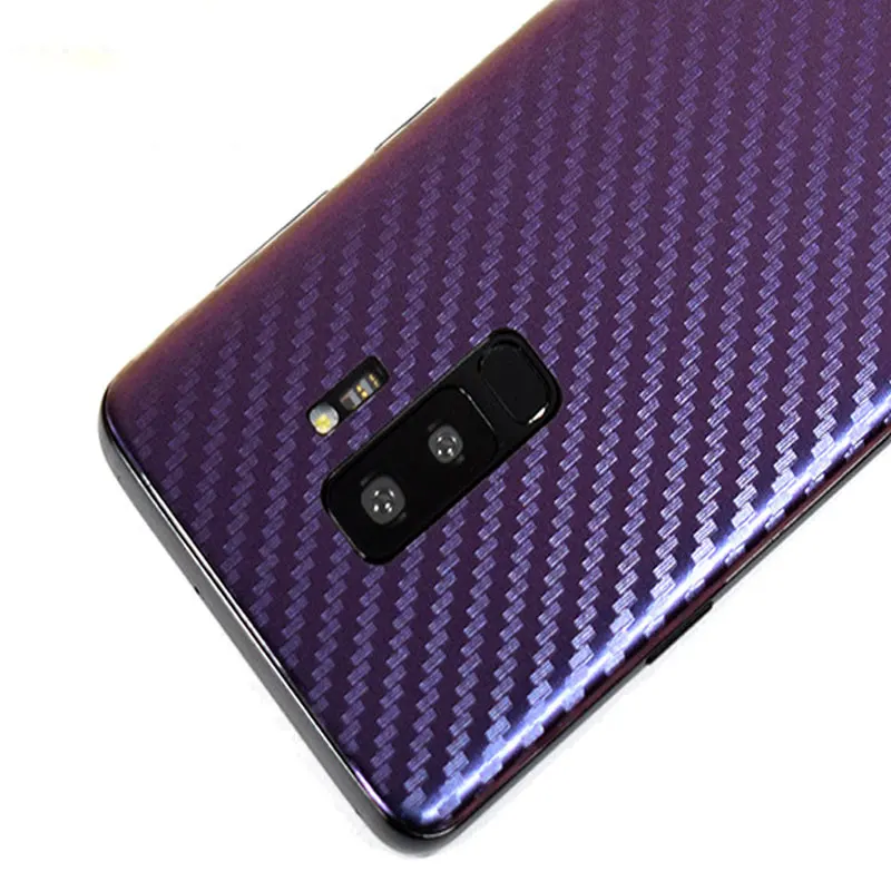 Затенение Цвет 3D углеродного волокна Телефон задняя крышка пленка для samsung