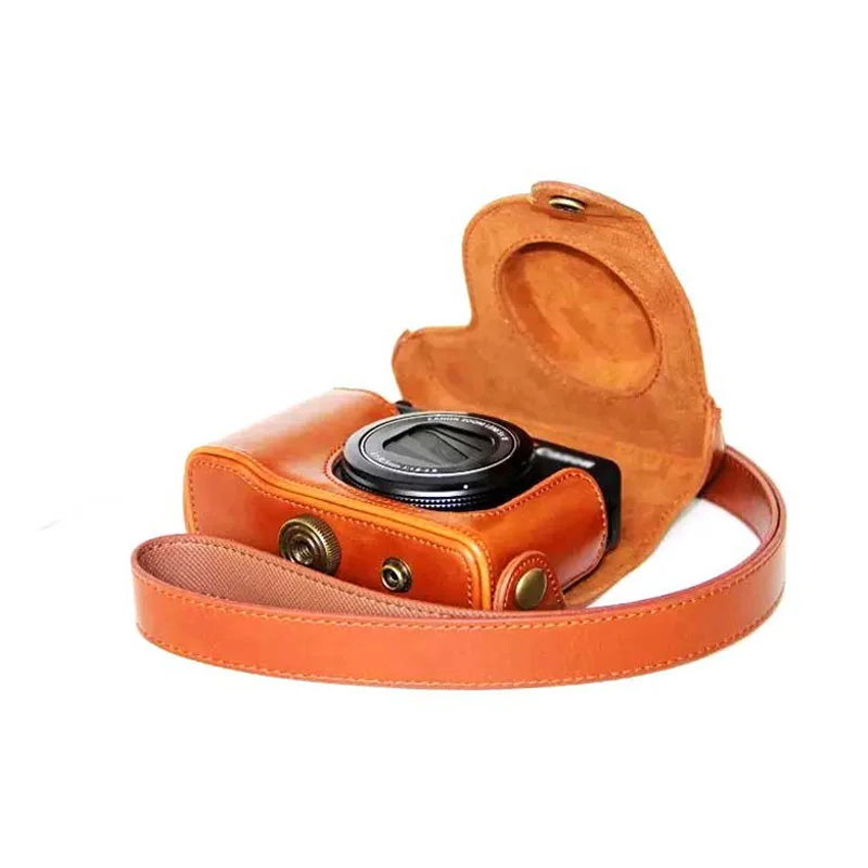 Кожаный чехол для камеры Canon сумка Powershot G15 G16 DSLR плечевой ремень|case for canon|shoulder