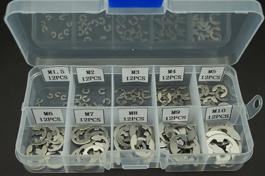 120PCS/Lot 304 Stainless Steel High Quality D Shape Ring Snap Hook Clasps Clips M1.5~M10 | Обустройство дома