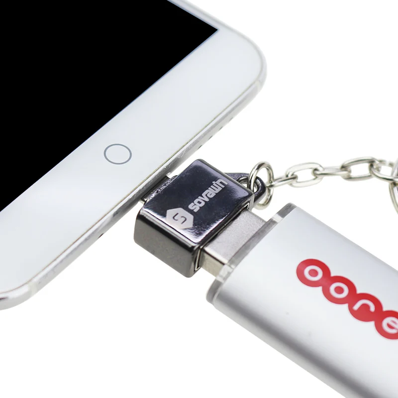 Sovawin металлический USB 2,0 Женский к Micro USB Мужской мини Android OTG адаптер Microusb конвертер портативный разъем с брелоком