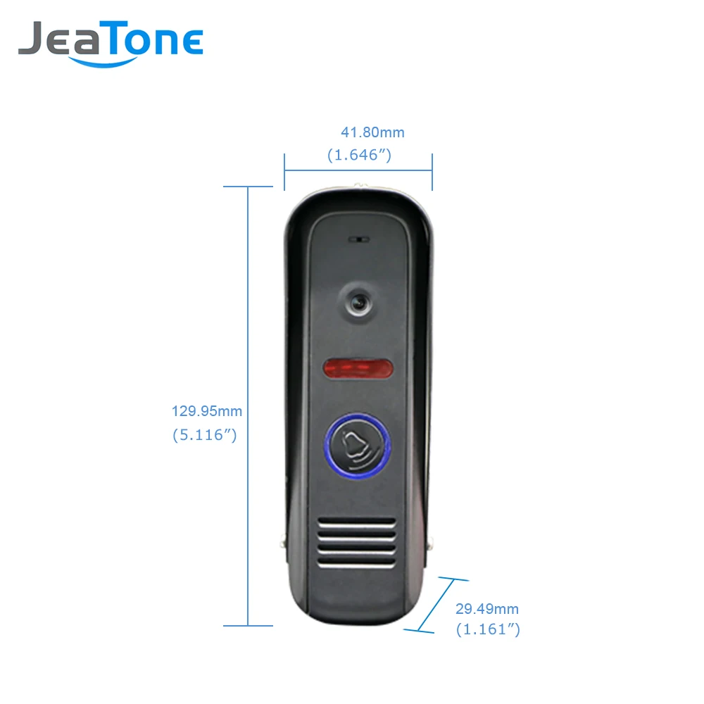 Jeatone 4 &quotTFT ЖК дисплей видеодомофон домофон 1200TVL HD наружная камера с 2 комнатными