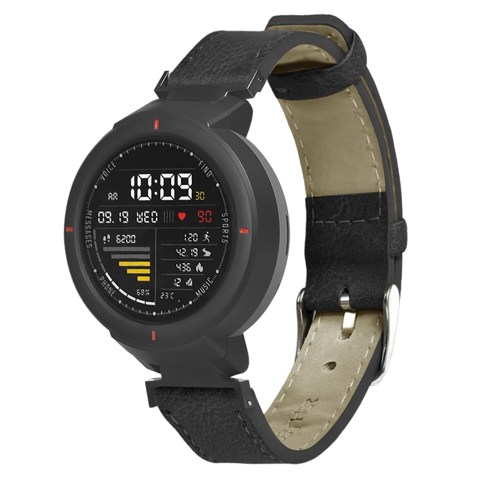 Ремешок из натуральной кожи для часов Amazfit Verge 3 ремешок в стиле ретро браслет Xiaomi
