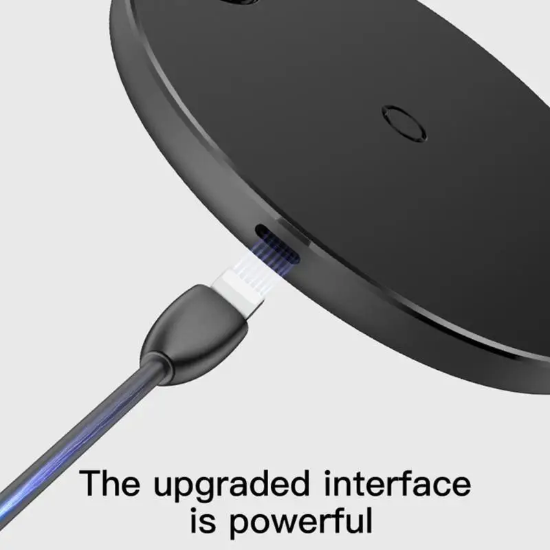 Baseus цифровой дисплей беспроводной быстрой зарядки Pad зарядное устройство для iPhone X XR XS Max мобильного телефона Беспроводное зарядное устройство быстрое зарядное устройство