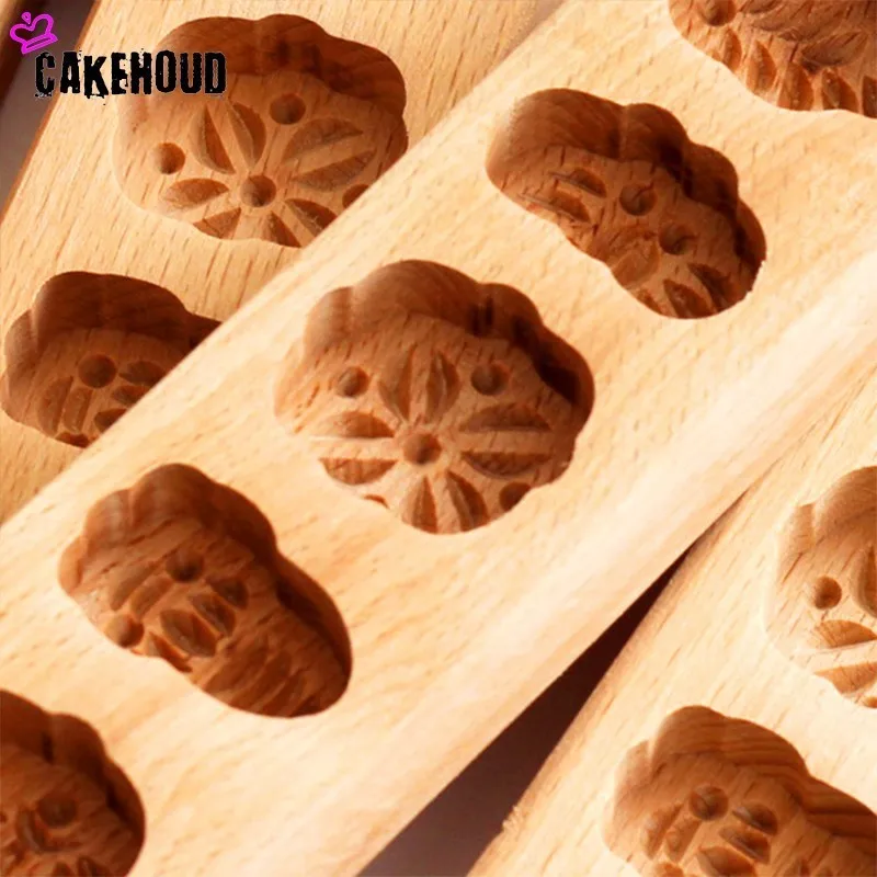 CAKEHOUD деревянная мультяшная цельная деревянная форма для макаронных изделий, инструмент для выпечки, формы для пирожных из фасоли мунг, тыквы, пирога, сыра, печенья, посуда