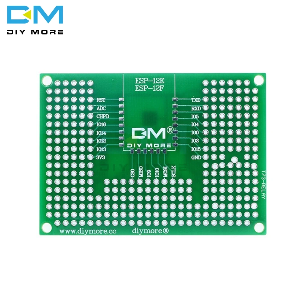 5x7 см 50x70 мм двухсторонний прототип печатной платы Макет Protoshield для Arduino реле ESP8266 wifi ESP-12F ESP-12E ESP32 ESP32S