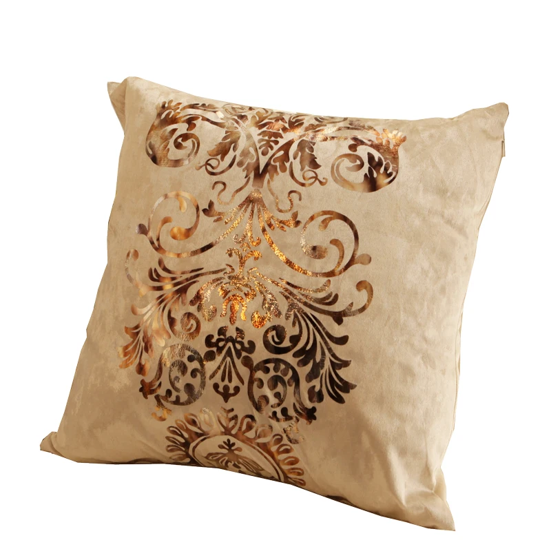 Наволочка ou Velvet fabric с геометрическим рисунком наволочка горячей штамповкой 45x45