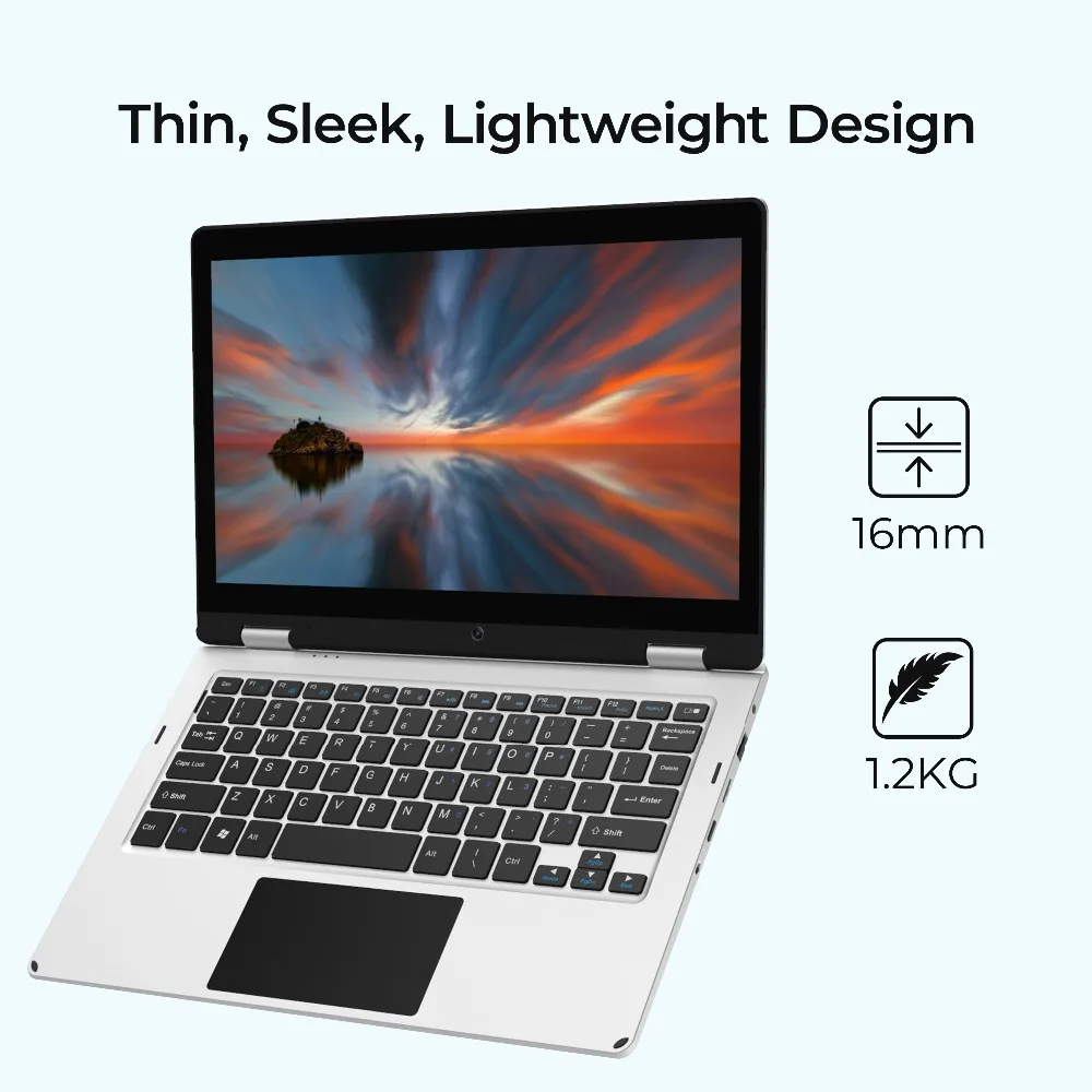 XIDU PhilBook ноутбук 11,6 дюймов ПК планшет 2 в 1 ноутбук сенсорный экран Windows 10 1080P экран четырехъядерный