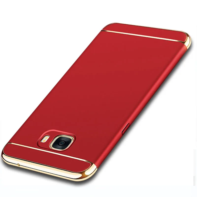 YueTuo Luxury 3 in 1 Case For Samsung Galaxy C9 C 9 Original Thin Hard Armor Phone Cover Pro C9000 cases | Мобильные телефоны и