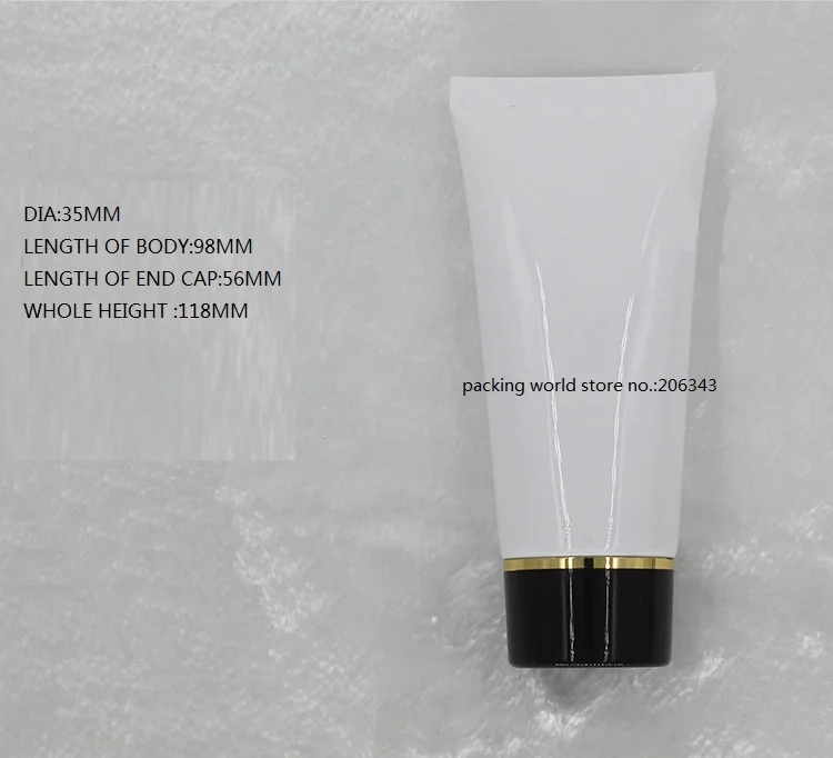 

60ml white soft tube for mildy wash/butter/ hand cream tube/night cream/anti-UV cream/white/black/silver lid plastic tube