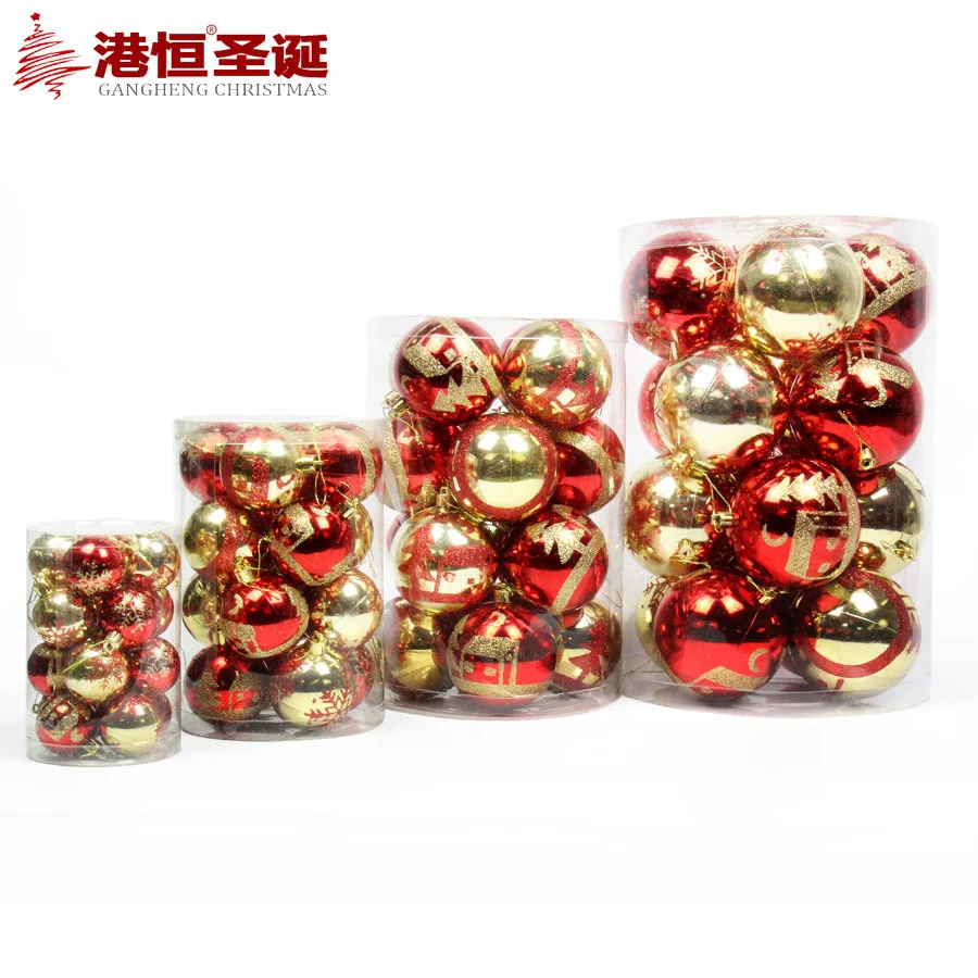 16pcs Christmas Balls 4-8cm Light Painted Decoration for Home Restaurant Hotel Tree Decor Mix Colors | Дом и сад