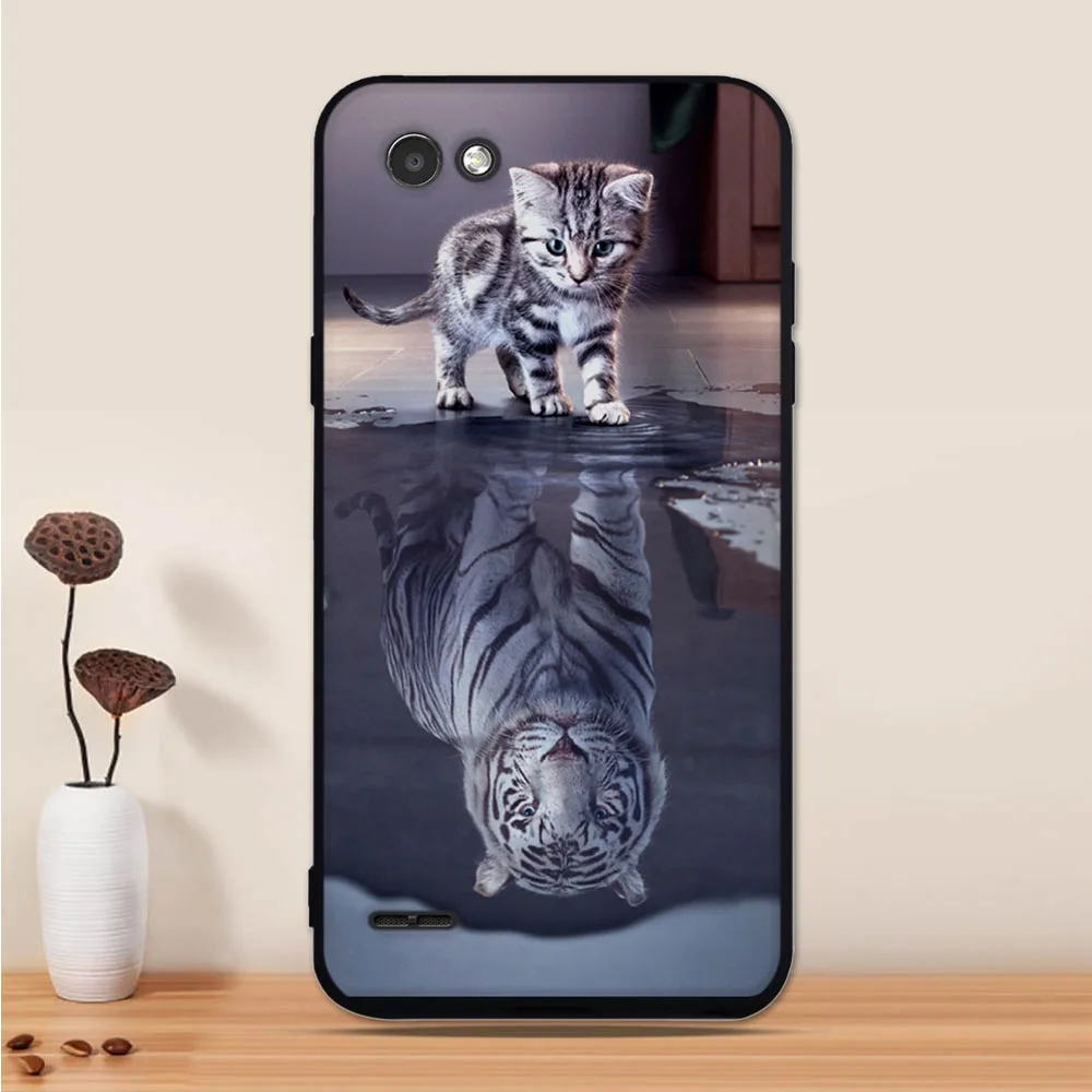 Силиконовый чехол для LG Q6 Plus X600 мягкая задняя крышка из ТПУ Alpha M700 телефона