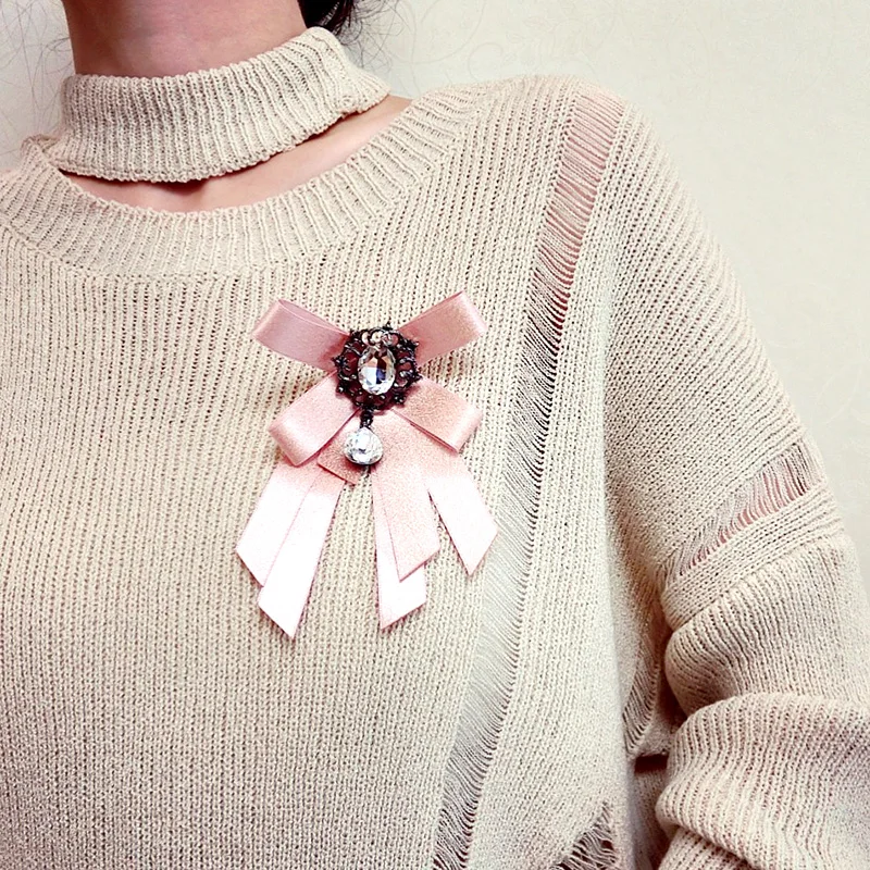 Личность 2017 Новая мода Шпильки Винтаж с бантом для девочки темперамент вышитые